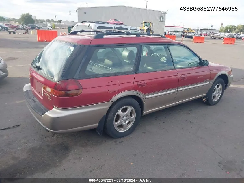 1998 Subaru Legacy 30Th Ann Outback/Ltd/Spt VIN: 4S3BG6852W7646955 Lot: 40347221