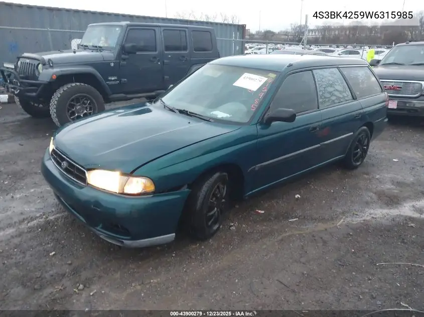 4S3BK4259W6315985 1998 Subaru Legacy Brighton