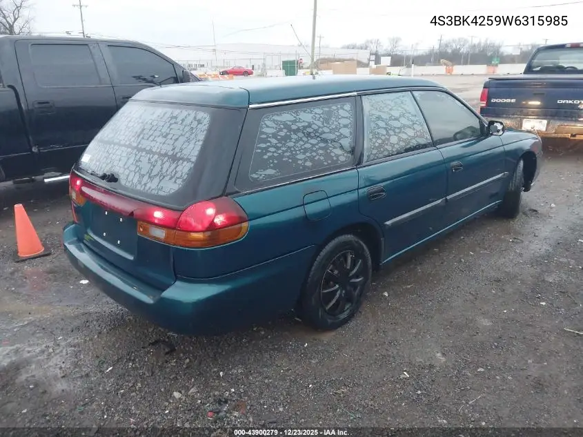 4S3BK4259W6315985 1998 Subaru Legacy Brighton