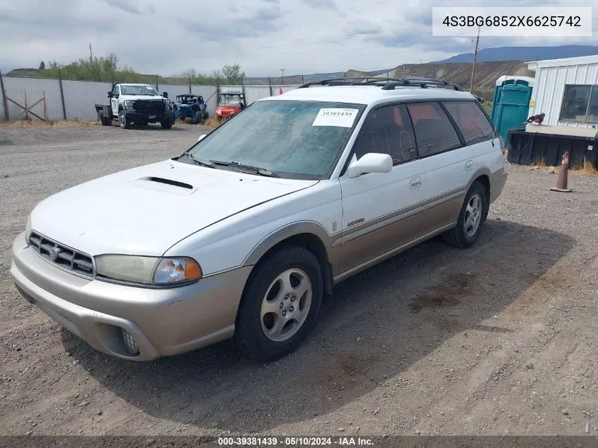 1999 Subaru Legacy 30Th Ann. Outback Ltd./Outback VIN: 4S3BG6852X6625742 Lot: 39381439