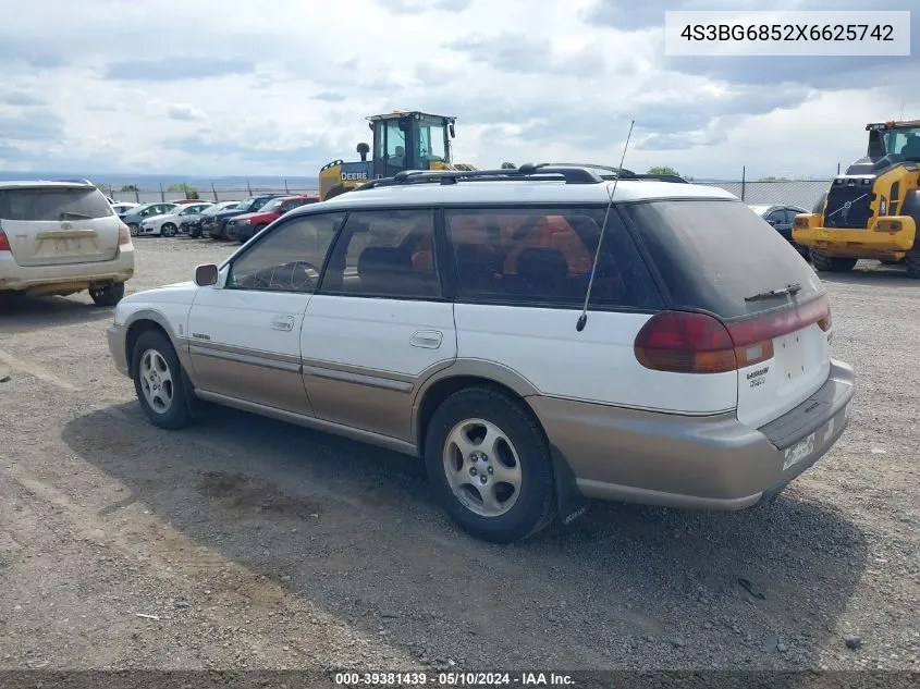 1999 Subaru Legacy 30Th Ann. Outback Ltd./Outback VIN: 4S3BG6852X6625742 Lot: 39381439