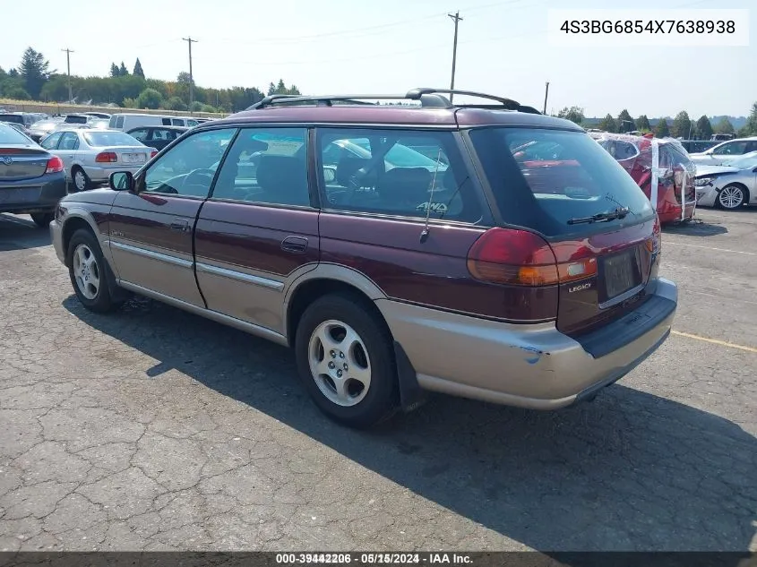 1999 Subaru Legacy 30Th Ann. Outback Ltd./Outback VIN: 4S3BG6854X7638938 Lot: 39442206