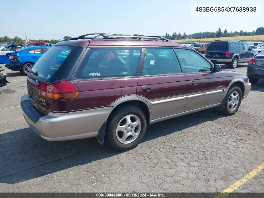 1999 Subaru Legacy 30Th Ann. Outback Ltd./Outback VIN: 4S3BG6854X7638938 Lot: 39442206