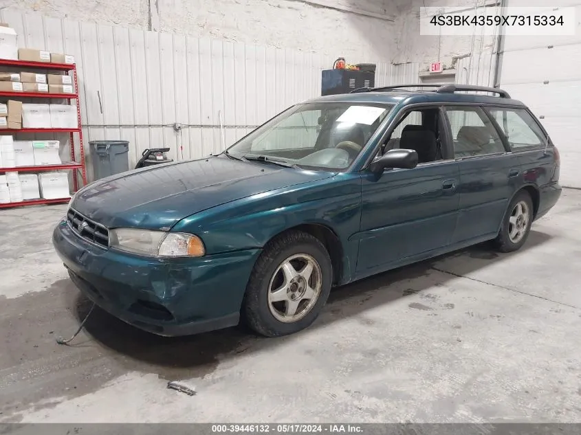 1999 Subaru Legacy 30Th Ann. L/L VIN: 4S3BK4359X7315334 Lot: 39446132