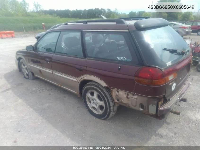 1999 Subaru Legacy 30Th Ann. Outback Ltd./Outback VIN: 4S3BG6850X6605649 Lot: 39467118