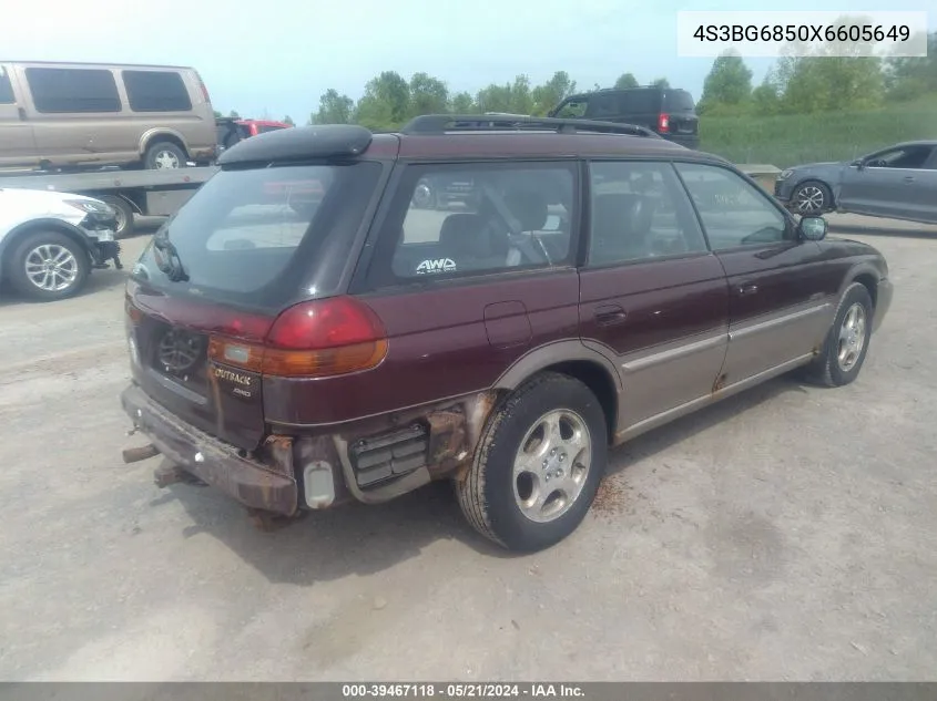 1999 Subaru Legacy 30Th Ann. Outback Ltd./Outback VIN: 4S3BG6850X6605649 Lot: 39467118