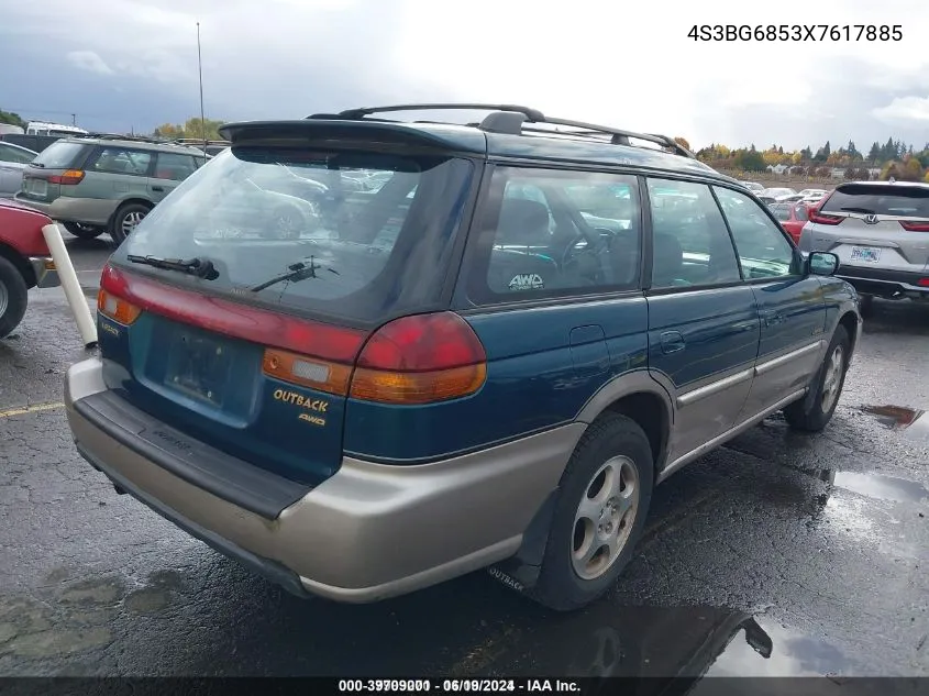 1999 Subaru Legacy 30Th Ann. Outback Ltd./Outback VIN: 4S3BG6853X7617885 Lot: 39709001