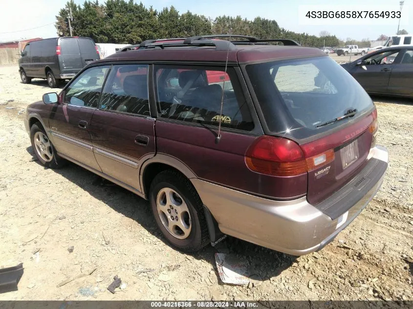 1999 Subaru Legacy 30Th Ann. Outback Ltd./Outback VIN: 4S3BG6858X7654933 Lot: 40216366