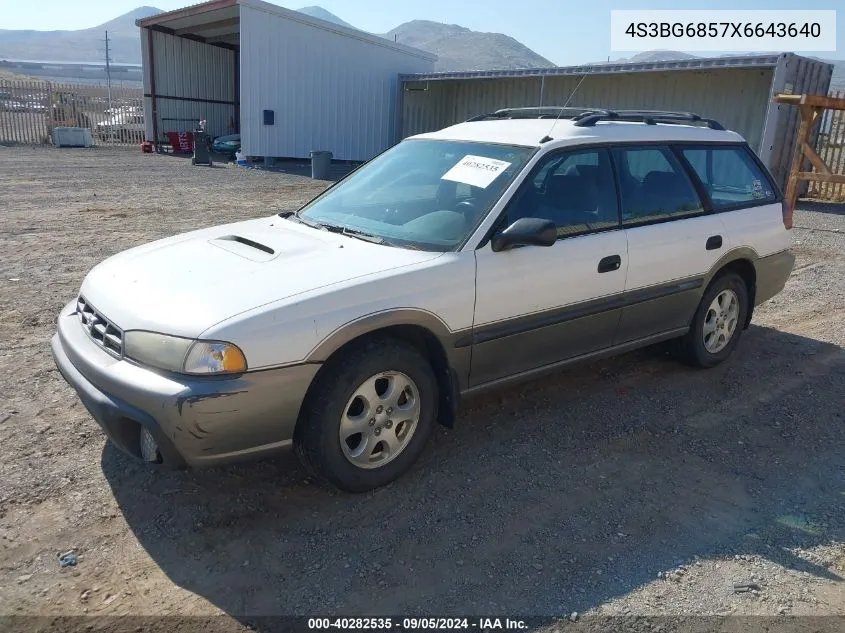 1999 Subaru Legacy 30Th Ann. Outback Ltd./Outback VIN: 4S3BG6857X6643640 Lot: 40282535