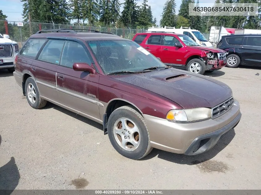 1999 Subaru Legacy Outback/Ssv/Limited/30Th VIN: 4S3BG6854X7630418 Lot: 40289280