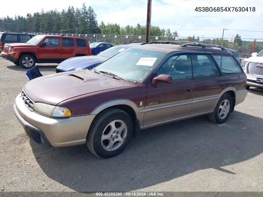 1999 Subaru Legacy Outback/Ssv/Limited/30Th VIN: 4S3BG6854X7630418 Lot: 40289280