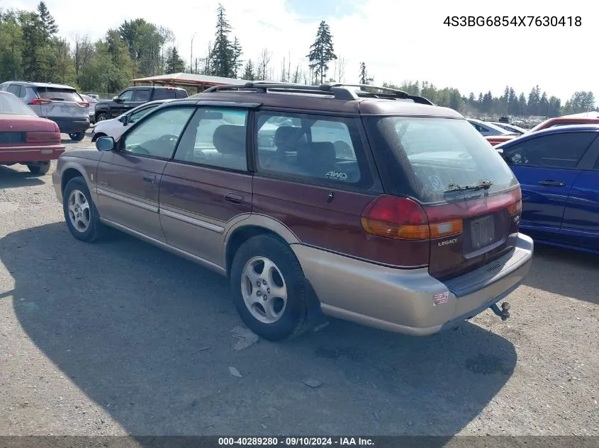 1999 Subaru Legacy Outback/Ssv/Limited/30Th VIN: 4S3BG6854X7630418 Lot: 40289280