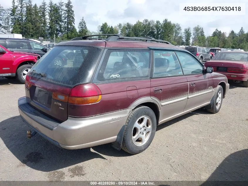 1999 Subaru Legacy Outback/Ssv/Limited/30Th VIN: 4S3BG6854X7630418 Lot: 40289280