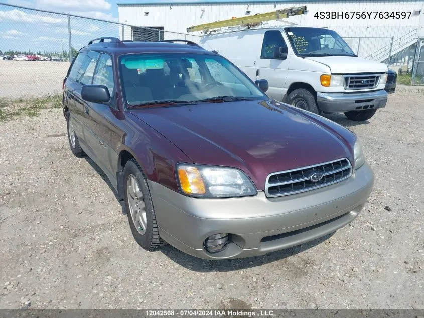 4S3BH6756Y7634597 2000 Subaru Legacy Wagon