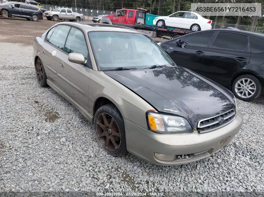 2000 Subaru Legacy Gt Limited VIN: 4S3BE6561Y7216453 Lot: 39982284