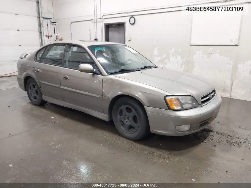 2000 Subaru Legacy Gt VIN: 4S3BE6458Y7203109 Lot: 40017725