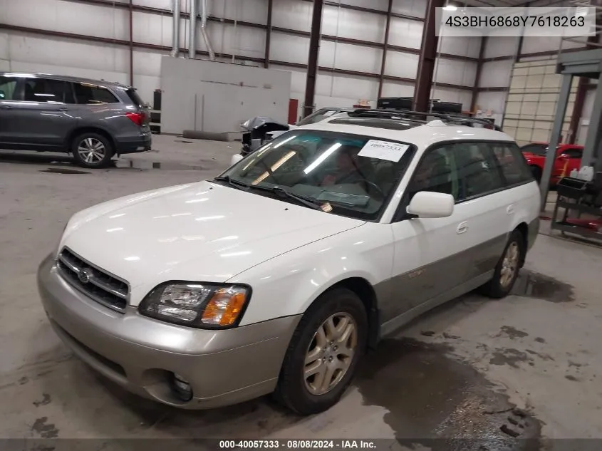 2000 Subaru Legacy Outback Limited VIN: 4S3BH6868Y7618263 Lot: 40057333