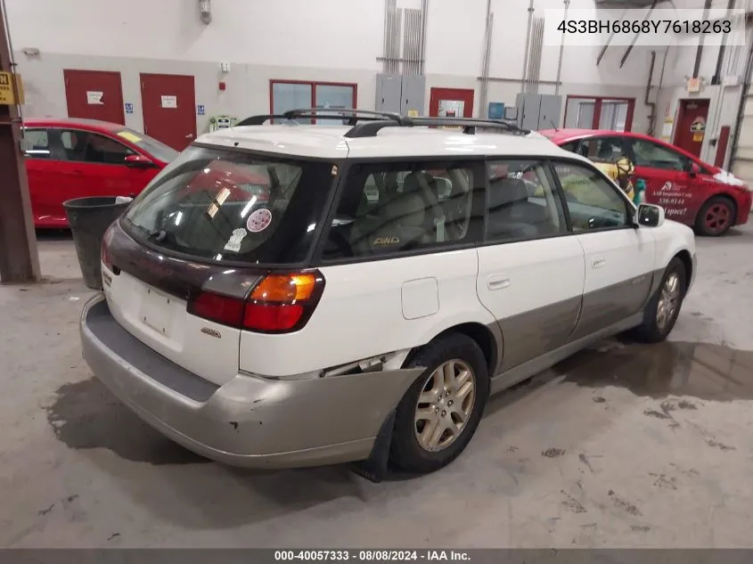 2000 Subaru Legacy Outback Limited VIN: 4S3BH6868Y7618263 Lot: 40057333