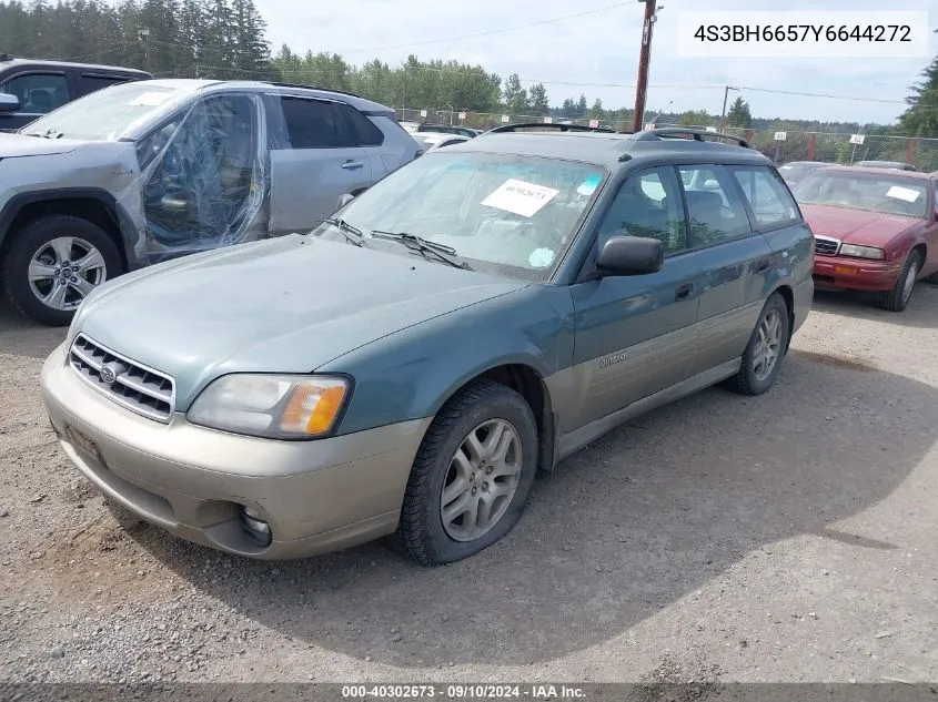 2000 Subaru Legacy Outback VIN: 4S3BH6657Y6644272 Lot: 40302673