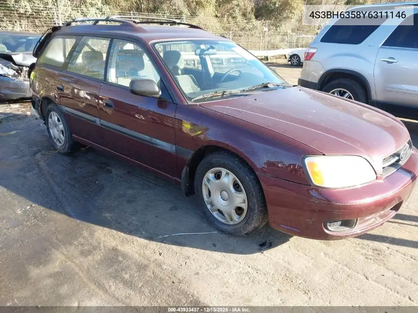 4S3BH6358Y6311146 2000 Subaru Legacy L