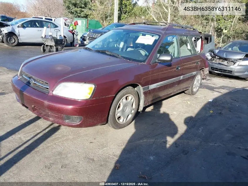4S3BH6358Y6311146 2000 Subaru Legacy L