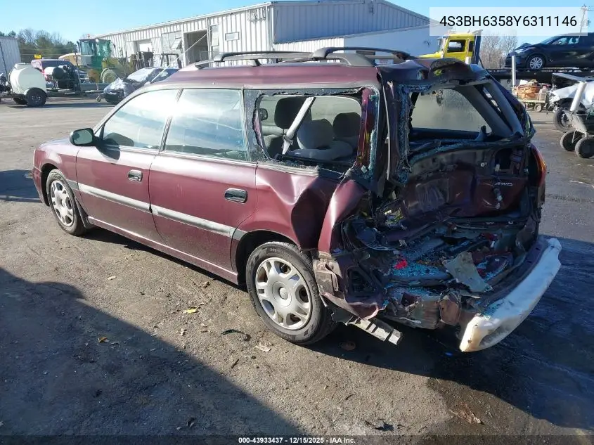 4S3BH6358Y6311146 2000 Subaru Legacy L