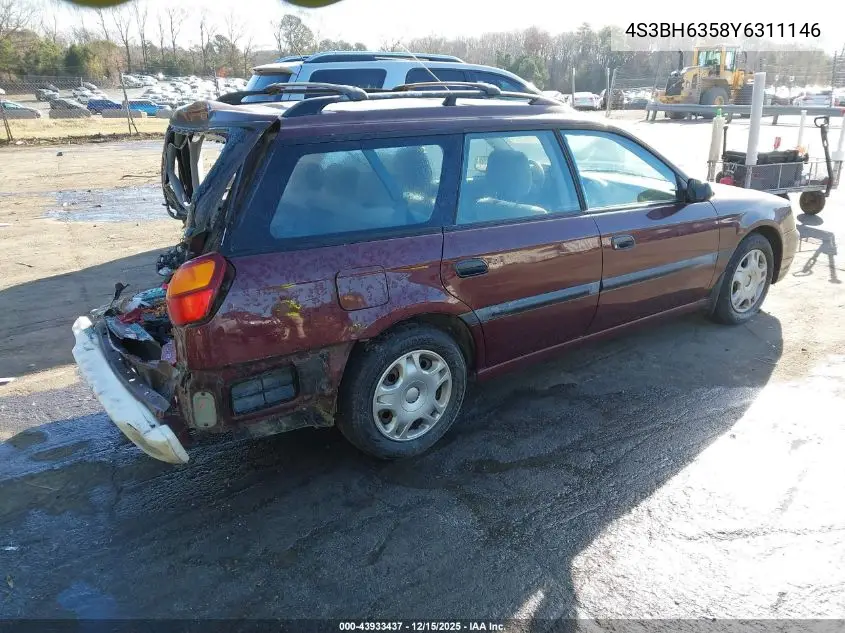 4S3BH6358Y6311146 2000 Subaru Legacy L