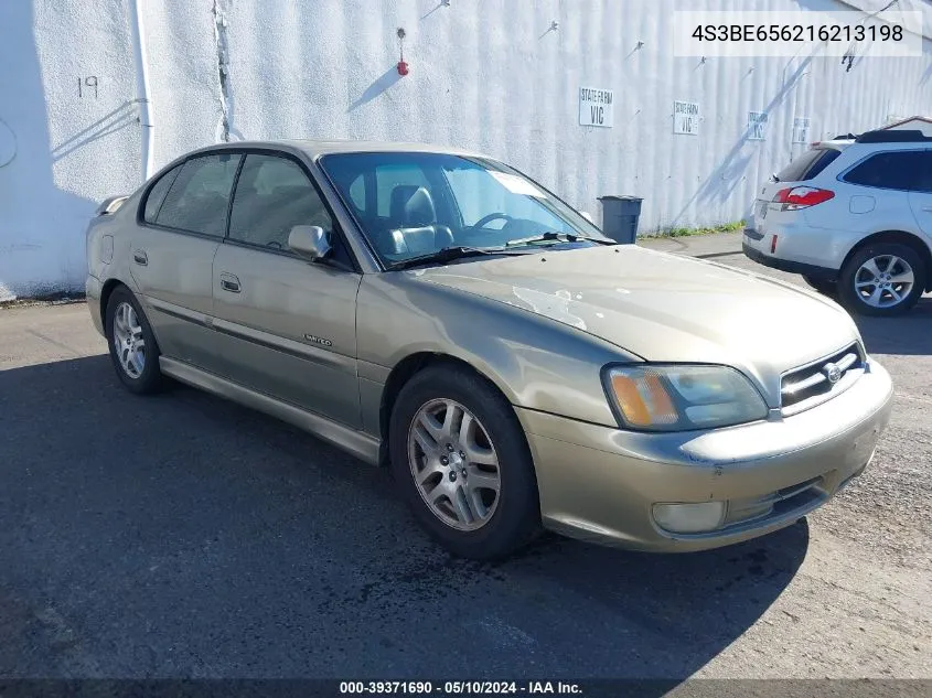 2001 Subaru Legacy Gt Limited VIN: 4S3BE656216213198 Lot: 39371690