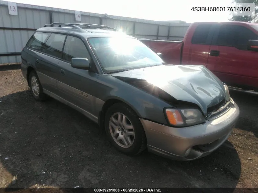 4S3BH686017614360 2001 Subaru Legacy Outback Ltd