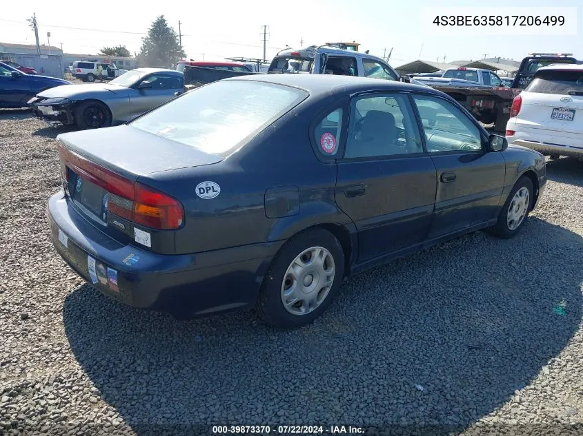 4S3BE635817206499 2001 Subaru Legacy L