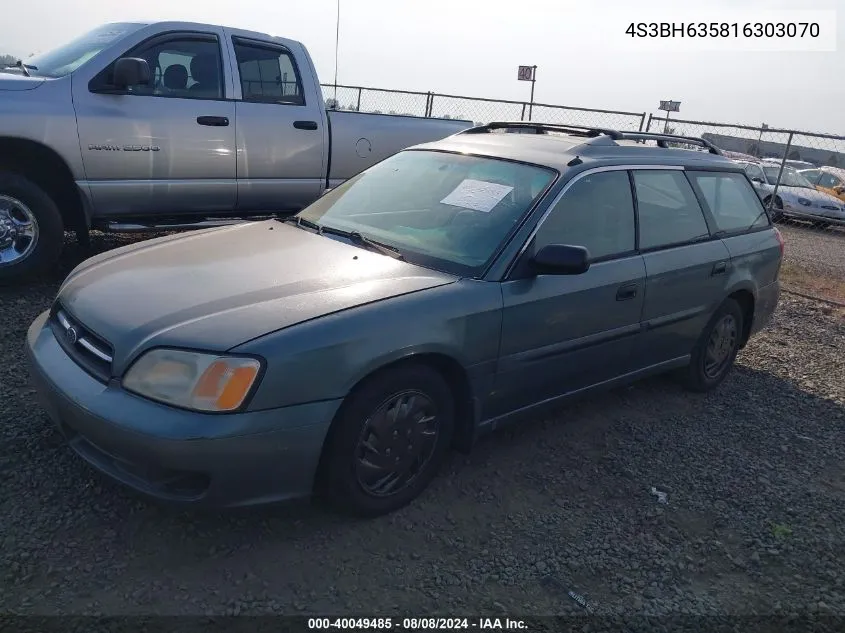 4S3BH635816303070 2001 Subaru Legacy L