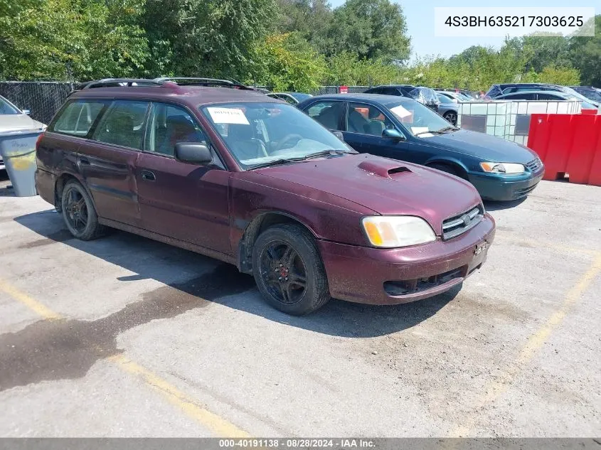 2001 Subaru Legacy L VIN: 4S3BH635217303625 Lot: 40191138