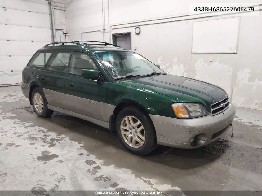 2002 Subaru Legacy Outback Limited VIN: 4S3BH686527606479 Lot: 40149243