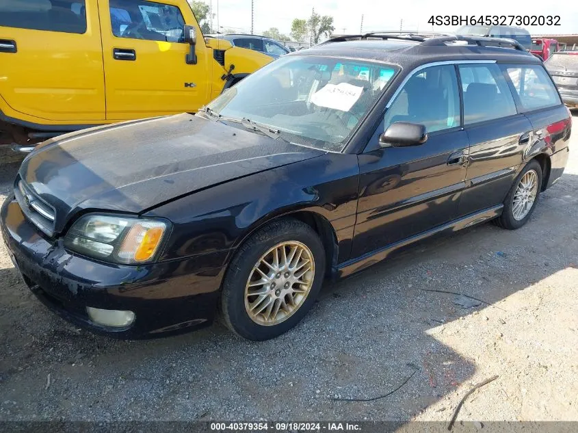 2002 Subaru Legacy Gt VIN: 4S3BH645327302032 Lot: 40379354