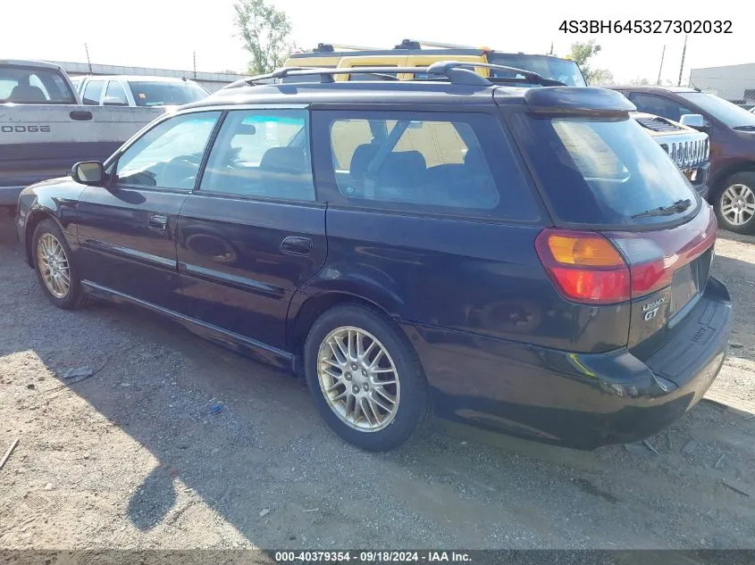 2002 Subaru Legacy Gt VIN: 4S3BH645327302032 Lot: 40379354