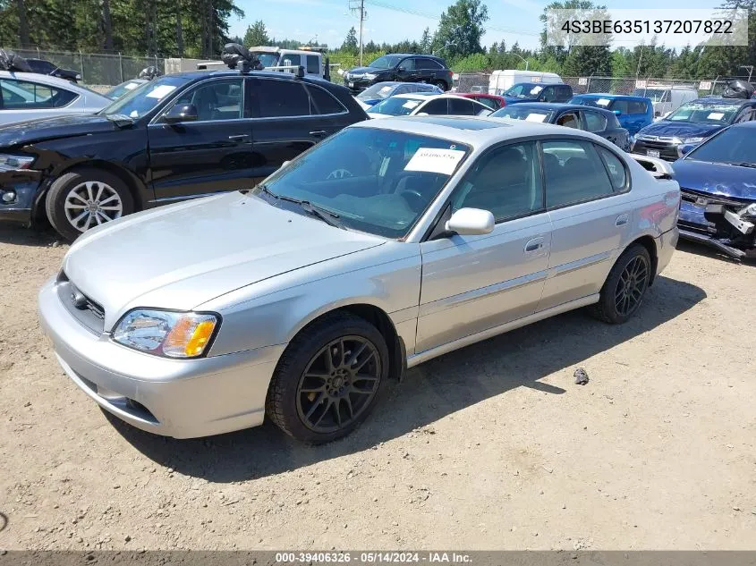 2003 Subaru Legacy L/L W/Special Edition Package VIN: 4S3BE635137207822 Lot: 39406326