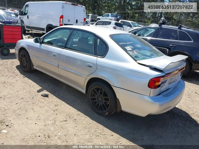 2003 Subaru Legacy L/L W/Special Edition Package VIN: 4S3BE635137207822 Lot: 39406326