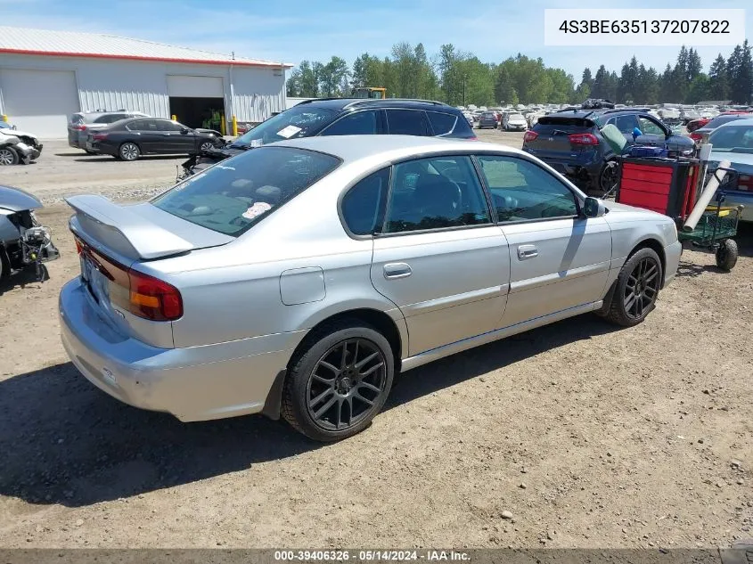 2003 Subaru Legacy L/L W/Special Edition Package VIN: 4S3BE635137207822 Lot: 39406326