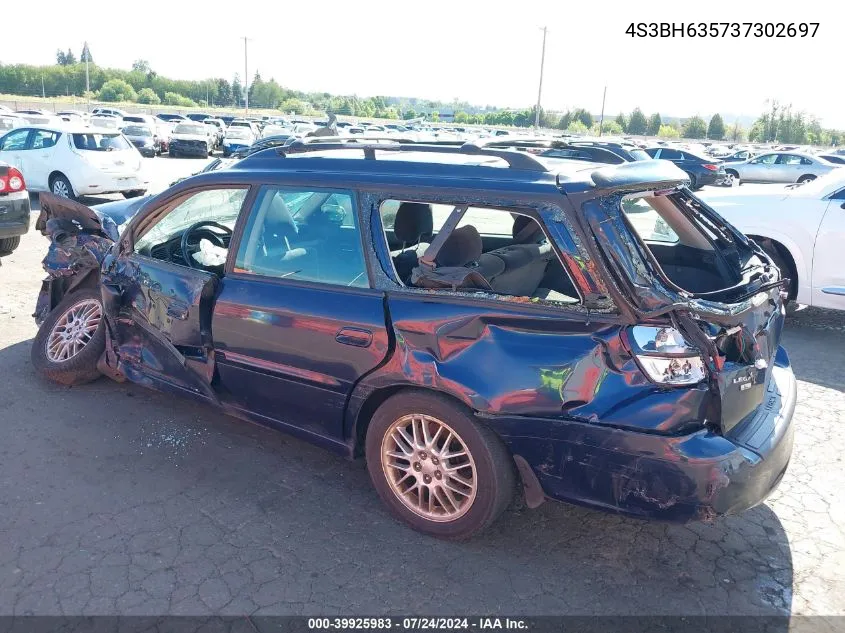 2003 Subaru Legacy L/L W/Special Edition Package/Outback VIN: 4S3BH635737302697 Lot: 39925983