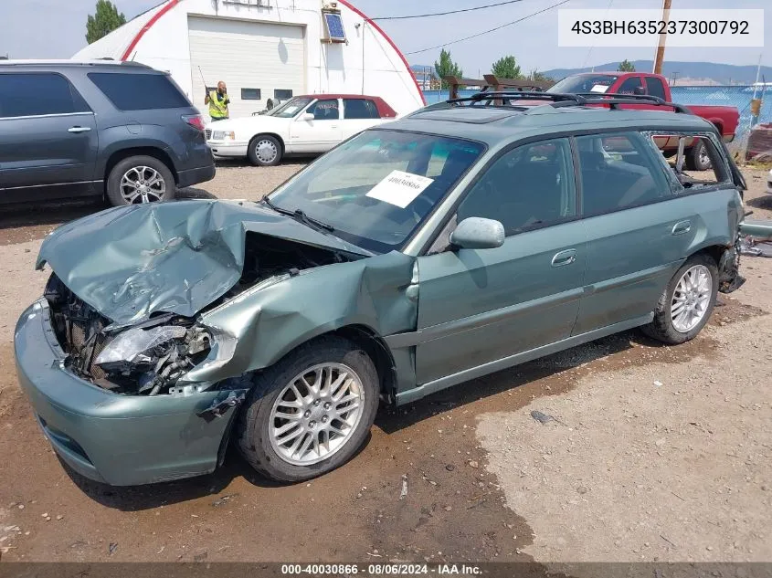 2003 Subaru Legacy L/L W/Special Edition Package/Outback VIN: 4S3BH635237300792 Lot: 40030866