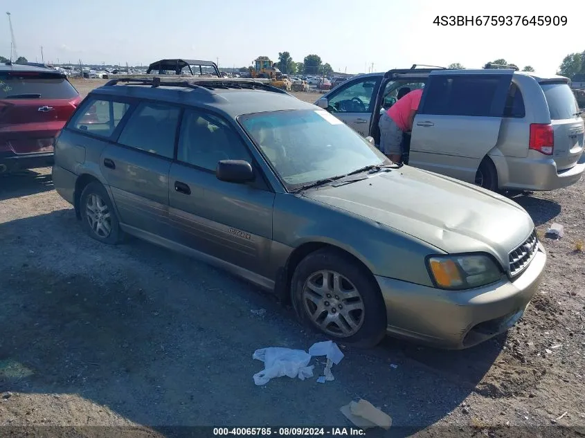 2003 Subaru Legacy Outback Awp VIN: 4S3BH675937645909 Lot: 40065785