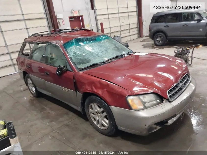 2003 Subaru Legacy Outback VIN: 4S3BH675236609484 Lot: 40113145