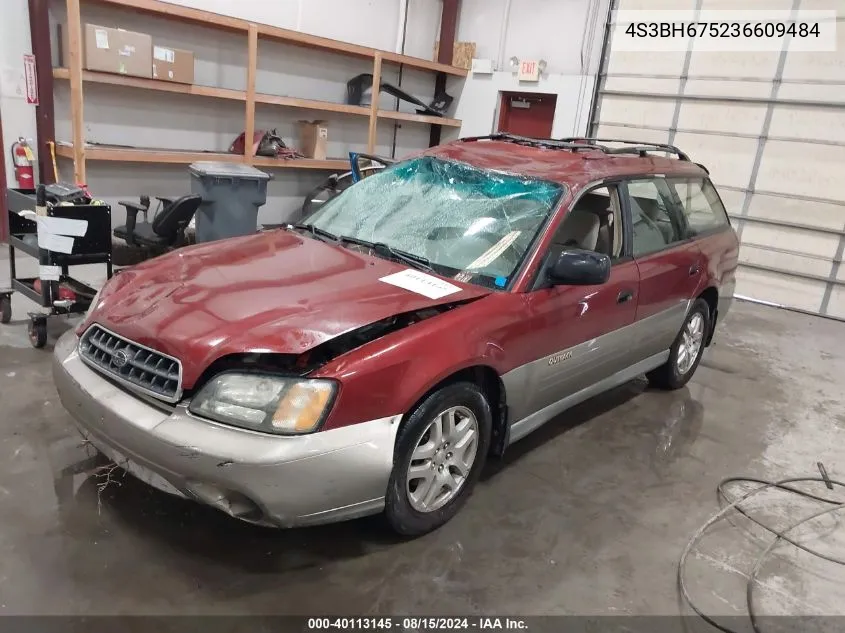 2003 Subaru Legacy Outback VIN: 4S3BH675236609484 Lot: 40113145