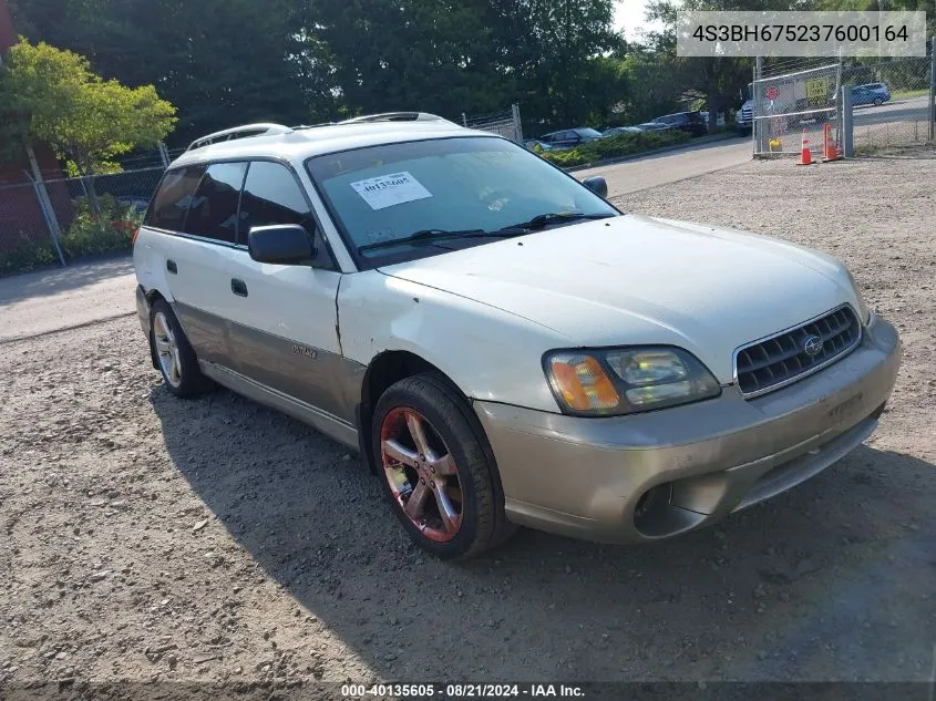 2003 Subaru Legacy Outback Awp VIN: 4S3BH675237600164 Lot: 40135605