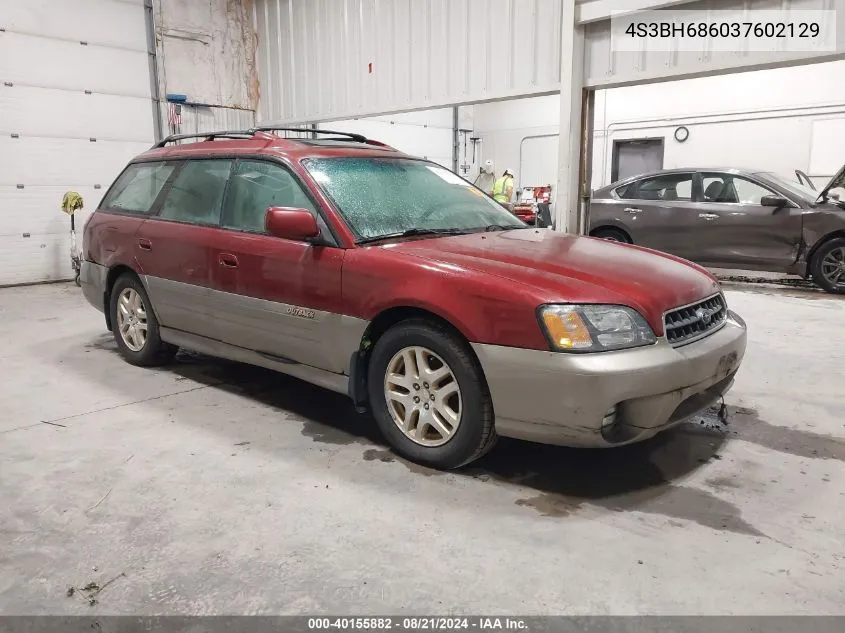 2003 Subaru Legacy Outback Limited VIN: 4S3BH686037602129 Lot: 40155882