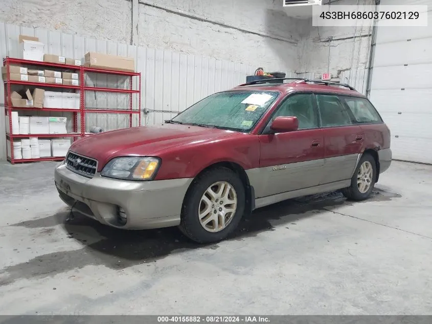 2003 Subaru Legacy Outback Limited VIN: 4S3BH686037602129 Lot: 40155882