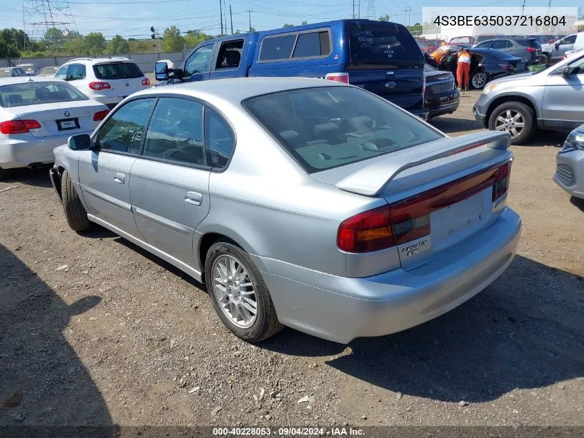 4S3BE635037216804 2003 Subaru Legacy L/L Special