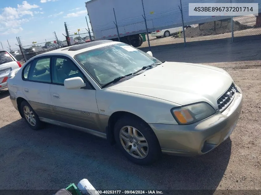 2003 Subaru Legacy Outback 3.0 H6/3.0 H6 Vdc VIN: 4S3BE896737201714 Lot: 40253177