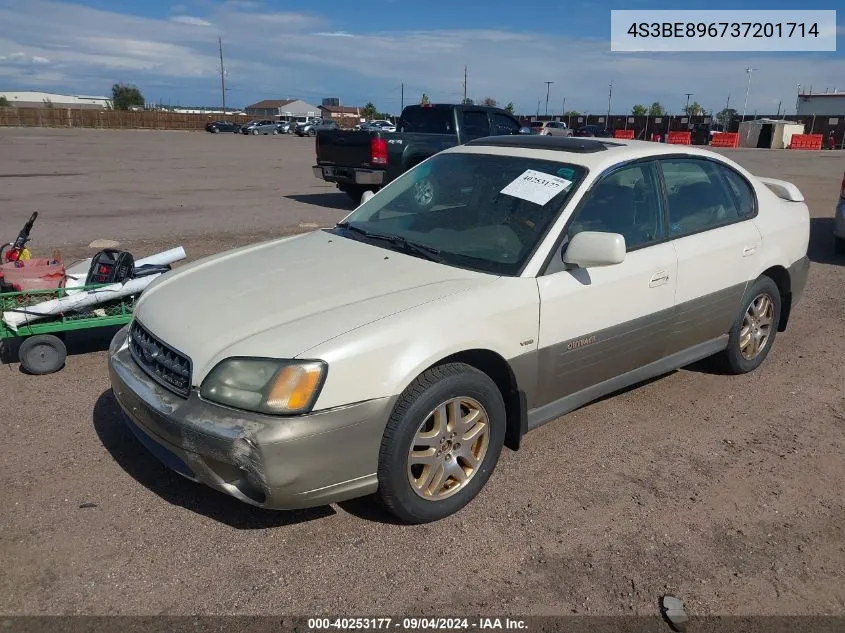 2003 Subaru Legacy Outback 3.0 H6/3.0 H6 Vdc VIN: 4S3BE896737201714 Lot: 40253177