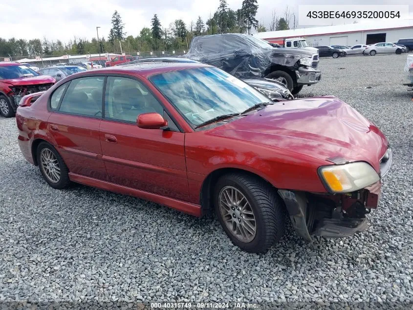 2003 Subaru Legacy Gt VIN: 4S3BE646935200054 Lot: 40315749